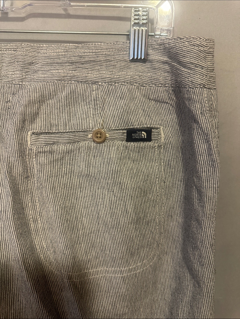 The North Face Gray Striped Drawstring Pants - Picture 4 of 4